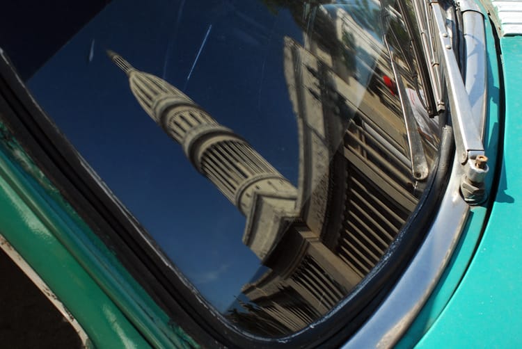 Le pare-brise de la Chevrolet